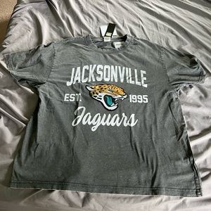 Jacksonville Jaguars Gameday Couture Women's Tackle Titan Boyfriend Washed Shirt